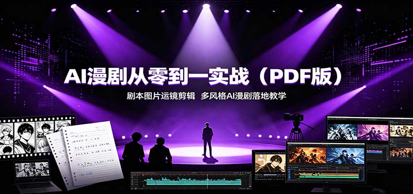 AI漫剧从零到一实战(PDF版)：剧本图片运镜剪辑，多风格AI漫剧落地教学-heixxmi