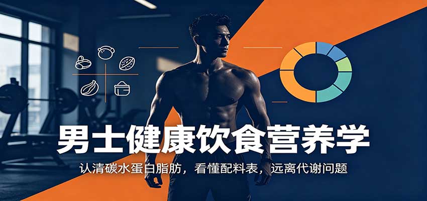 男士健康饮食营养学：认清碳水蛋白脂肪，看懂配料表，远离代谢问题-heixxmi
