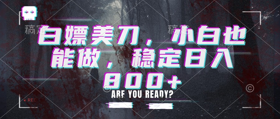 白嫖美刀，小白也能做，稳定日入800+-heixxmi