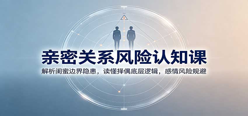 亲密关系风险认知课：解析闺蜜边界隐患，读懂择偶底层逻辑，感情风险规避-heixxmi