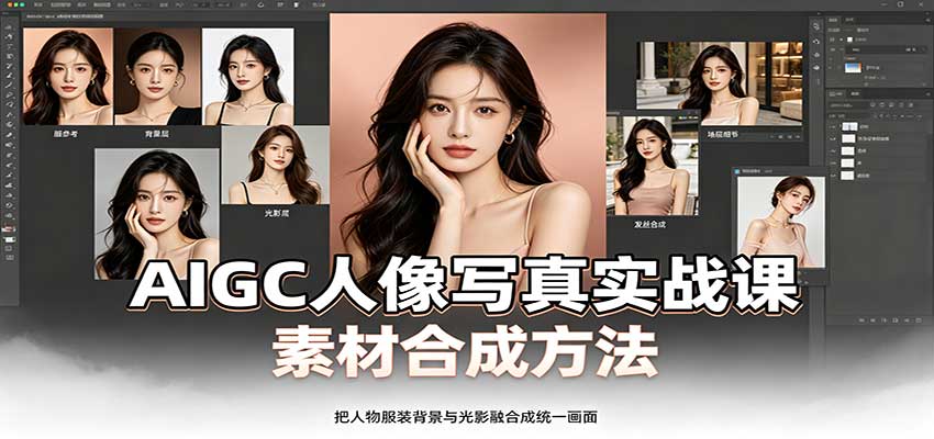 AIGC人像写真实战课：软件平台部署筹备，素材合成方法，多题材写真案例-heixxmi