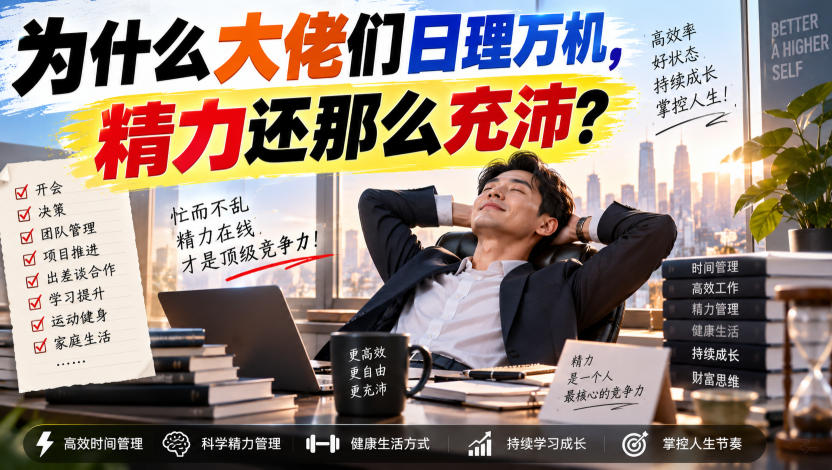 付费文章：为什么大佬们日理万机，精力还那么充沛？-heixxmi