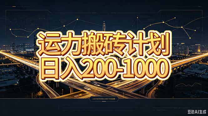 运力搬砖，风口项目。当日收益稳定200-1000。 每天仅需一小时，新人轻松上手。-heixxmi