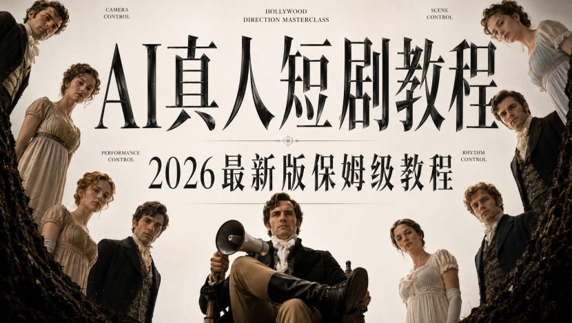 AI真人短剧制作全流程，AI视频大佬专为零基础研制的AI短剧教程，保姆级教程，新手一学就会！-heixxmi