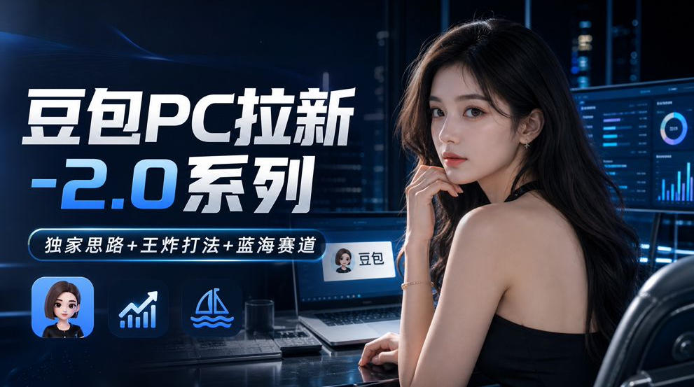 豆包PC拉新2.0系列-独家思路+王炸打法+蓝海赛道-heixxmi