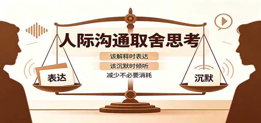 人际沟通取舍思考:分清解释与沉默边界,拿捏职场生活沟通分寸减少情绪内耗-heixxmi