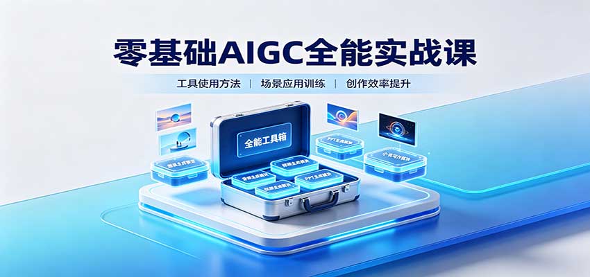 零基础AIGC全能实战课：覆盖绘画、影音、PPT、小说多场景AI创作-heixxmi