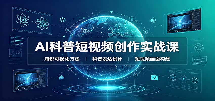 AI科普短视频创作实战课：配套要点文档，文案与视频提示词模板教学-heixxmi