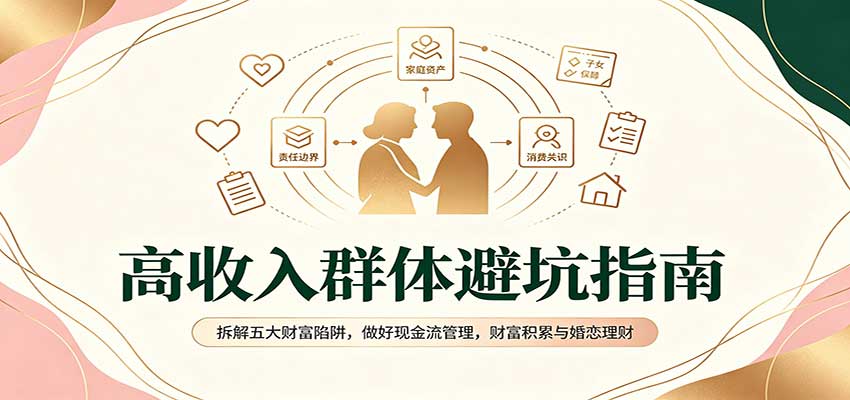 高收入群体避坑指南：拆解五大财富陷阱，做好现金流管理，财富积累与婚恋理财-heixxmi