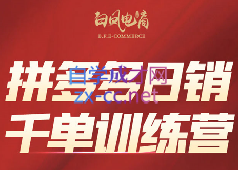 白凤电商·拼多多日销千单训练营(更新9月)-heixxmi