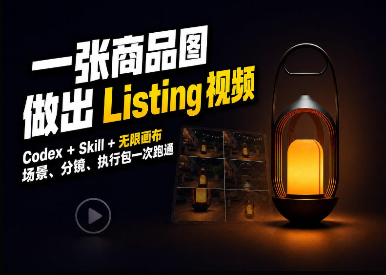 Codex+无限画布，把一张商品图变成可执行的Amazon Listing视频-heixxmi