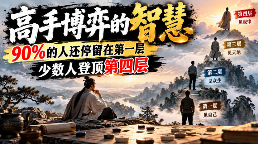 付费文章：高手博弈的智慧，90%的人还停留在第一层，少数人登顶第四层-heixxmi