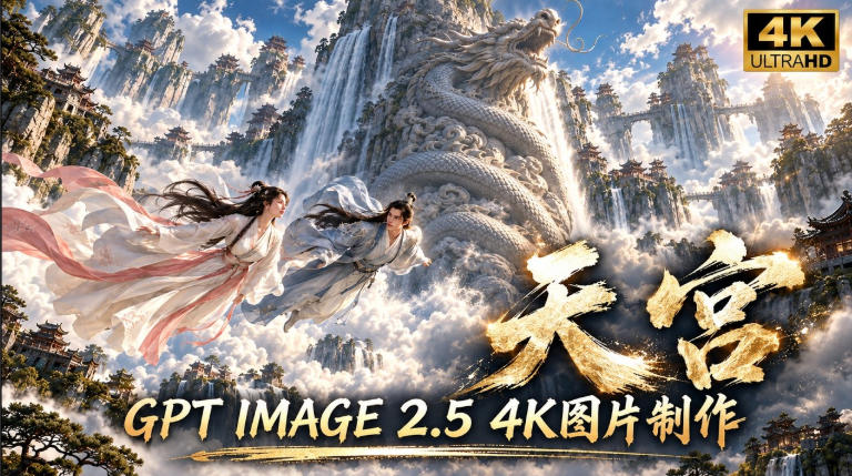 GPT Image 2.5实测！4K到底多清楚？皮肤、手指、修图与天宫场景全面测试-heixxmi