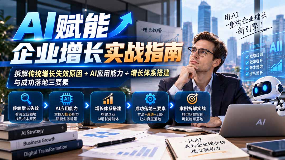 【无水印】AI赋能企业增长实战指南：拆解传统增长失效原因+AI应用能力+增长体系搭建与成功落地三要素-heixxmi