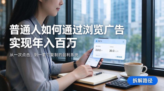 2026最新技术，24小时全自动浏览广告，全网独家项目，单台设备日入200+新手小白可快速上手，支持实地学习实地考察【揭秘】-heixxmi