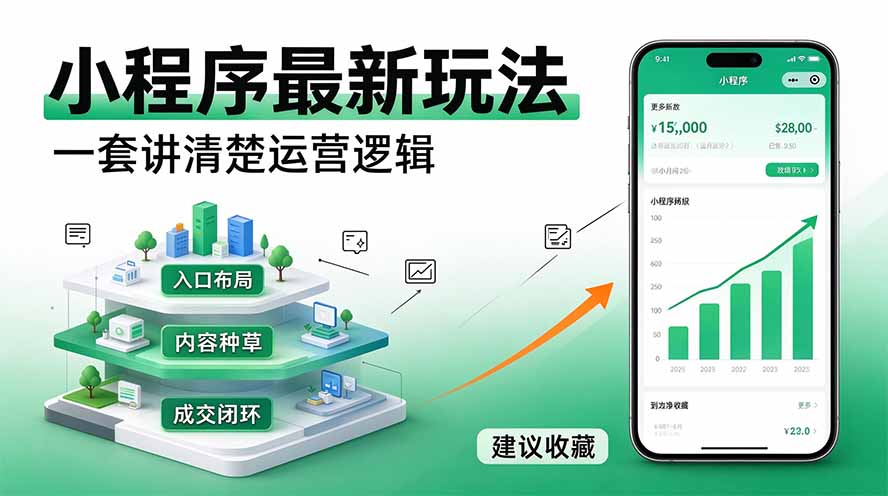 微信小程序最新玩法   四种收益来源，单日收入400+-heixxmi