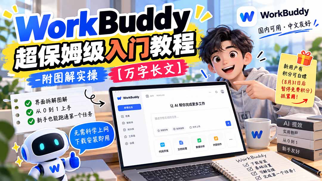 WorkBuddy 超保姆级入门教程-附图解实操 【万字长文】-heixxmi