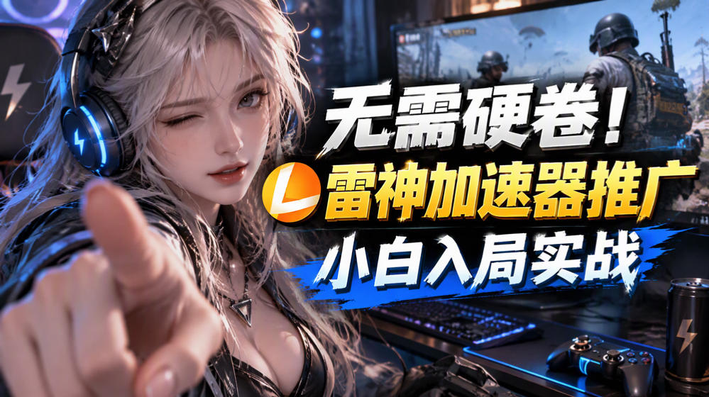 无需硬卷！雷神加速器推广，小白入局实战一天也能几十r-heixxmi