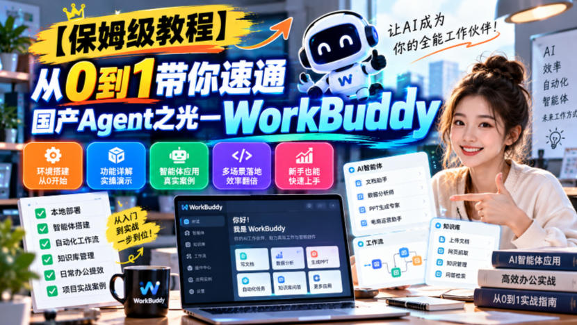【保姆级教程】从0到1带你速通国产Agent之光—WorkBuddy【文档】-heixxmi