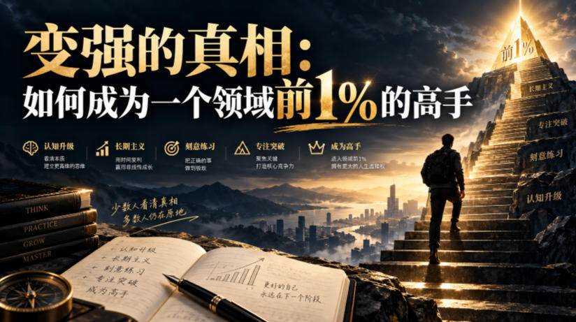 付费文章：变强的真相：如何成为一个领域前1%的高手-heixxmi