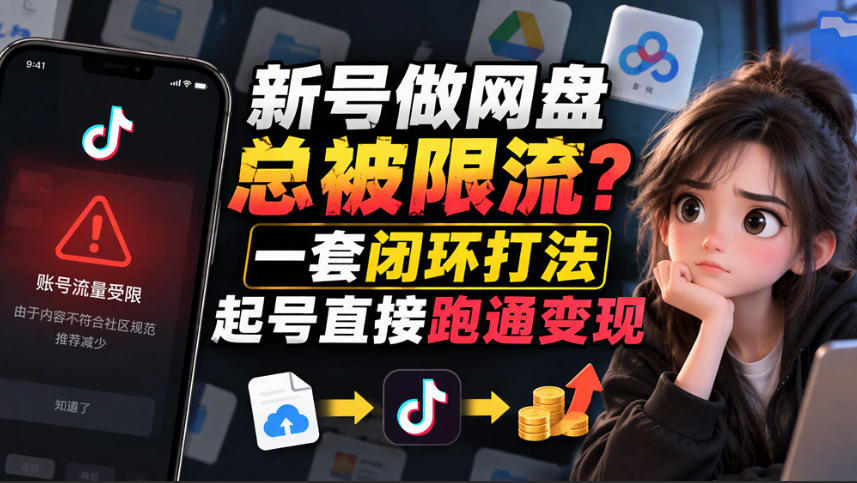 小白新号过限流：别发链先养号，12步SOP直接抄-heixxmi