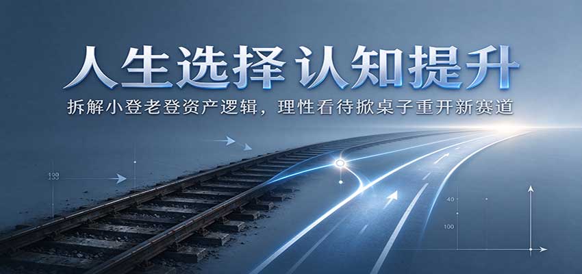 人生选择认知提升：拆解小登老登资产逻辑，理性看待掀桌子重开新赛道-heixxmi