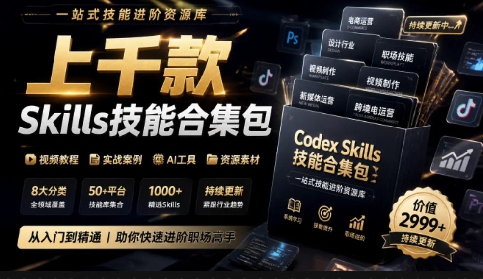 真值得收藏了，这次！上千款AI Skills技能直接被人打包好了，给AI工具备下了一整间技能商店-heixxmi